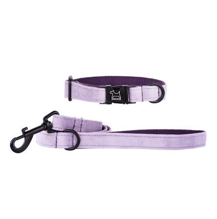 LAVENDER koppel &amp; halsband, Matt svart