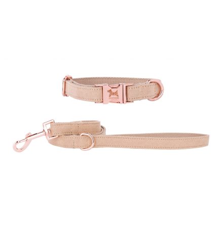 LONDON koppel &amp; halsband, Rose Gold