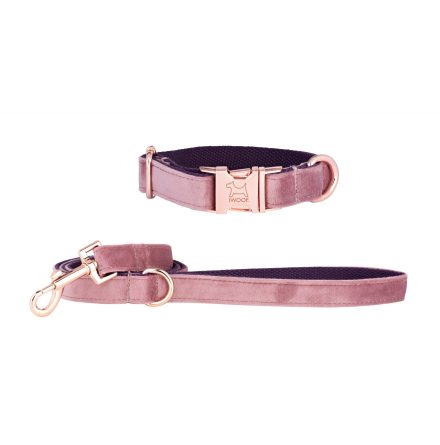 PINK PANTHER koppel &amp; halsband, Rose Gold