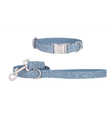 SUMMER SKY koppel &amp; halsband, Krom