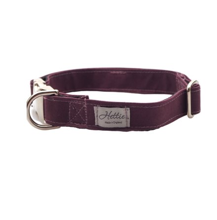 Hundhalsband - Burgundy Canvas