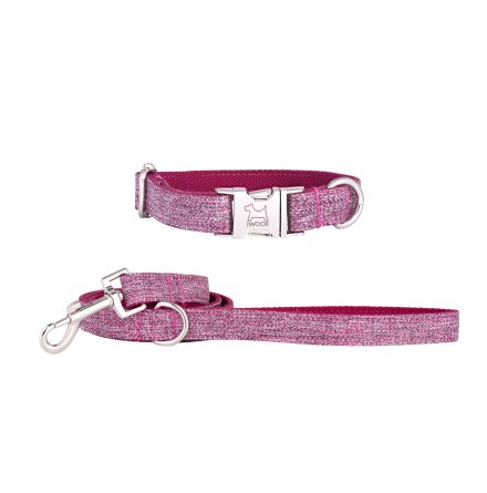 DOG ROSE koppel &amp; halsband, Krom